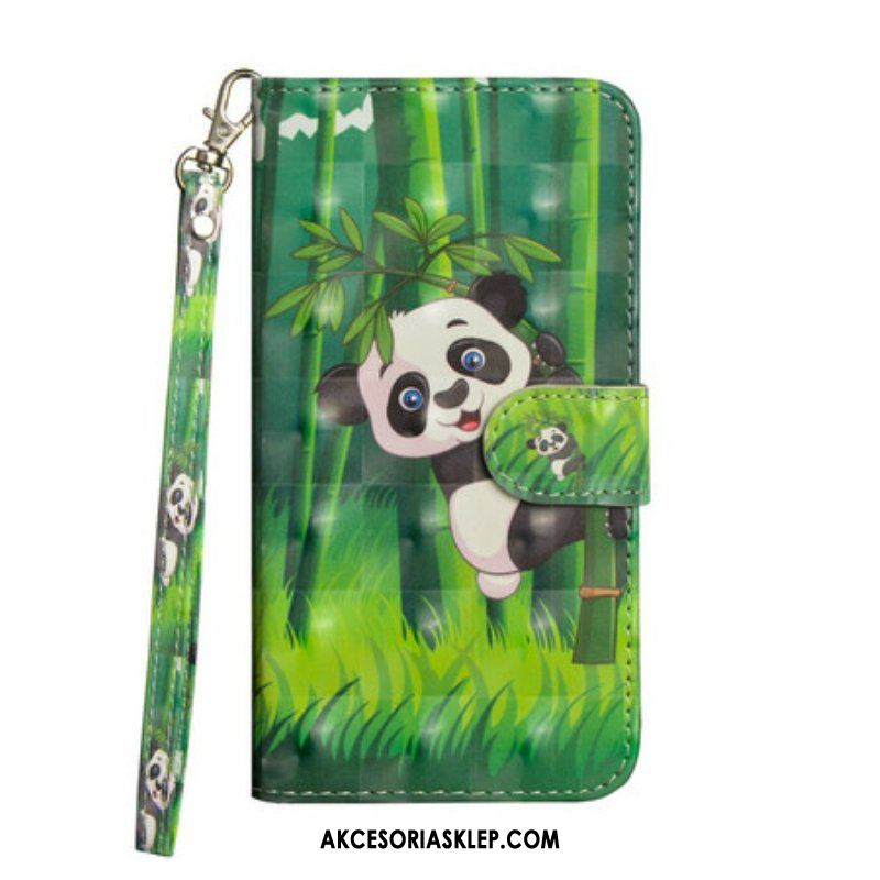 Etui Folio do Samsung Galaxy A42 5G Panda I Bambus