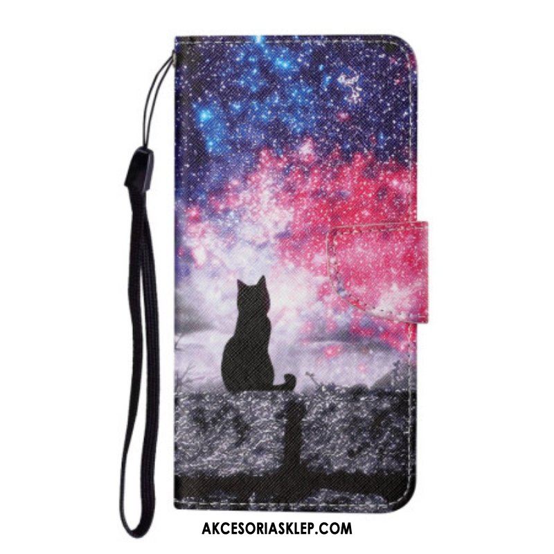 Etui Folio do Samsung Galaxy A54 5G Świetlik Kot