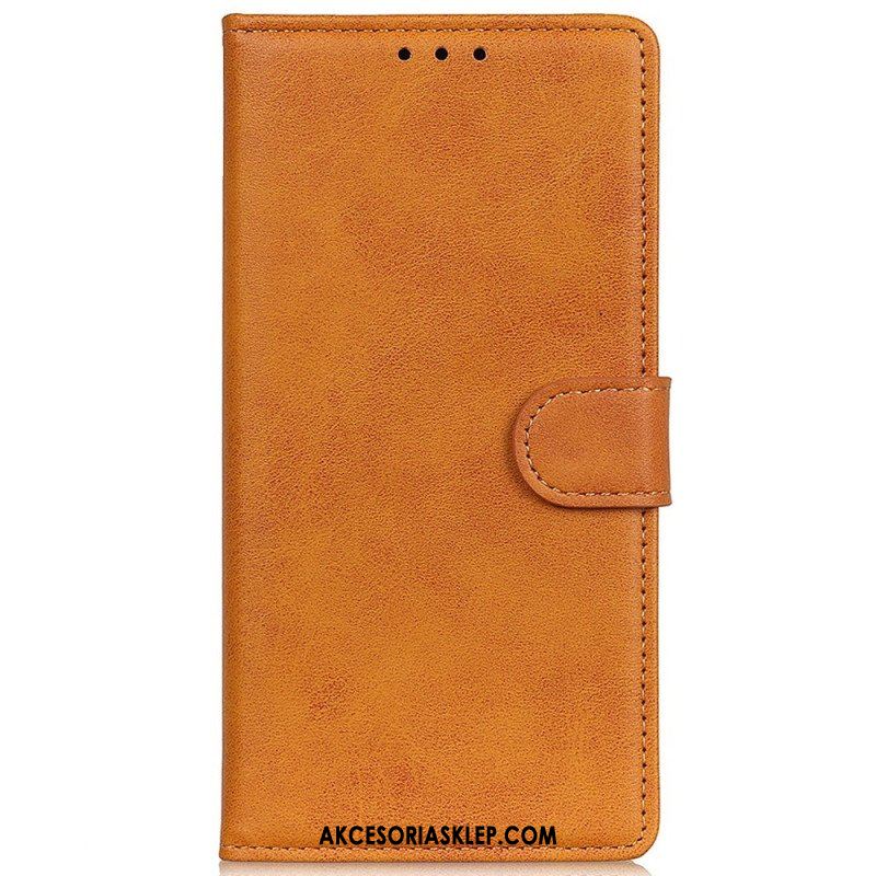 Etui Folio do Samsung Galaxy M13 Matowa Sztuczna Skóra