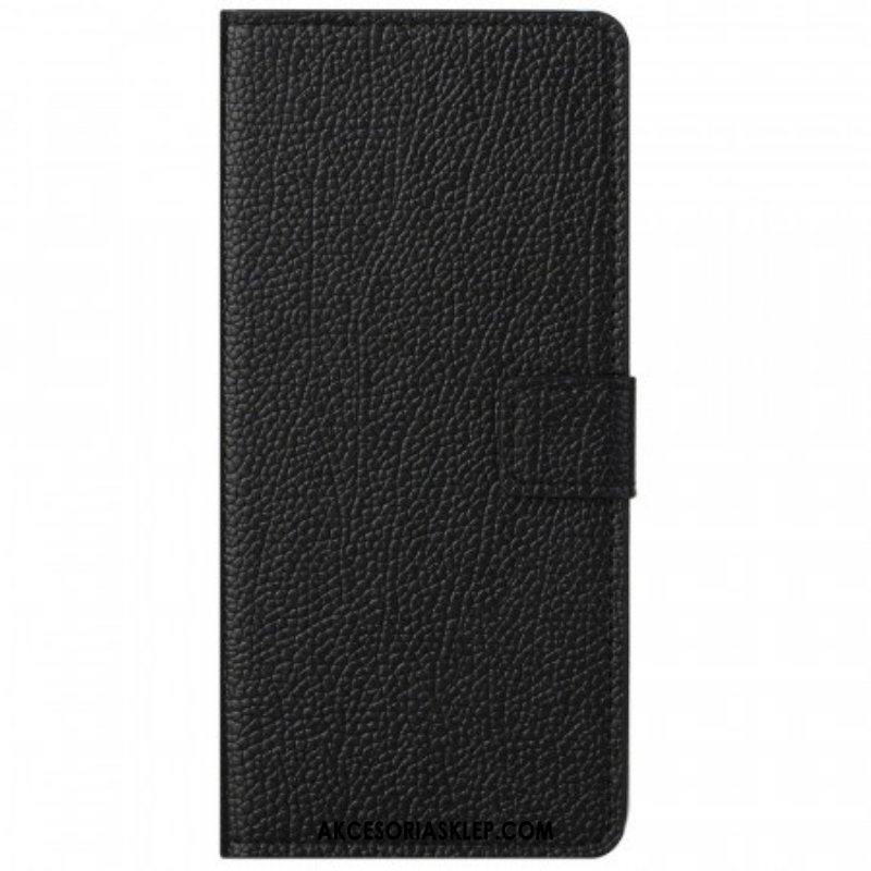 Etui Folio do Samsung Galaxy M23 5G Skórzana Tekstura Liczi