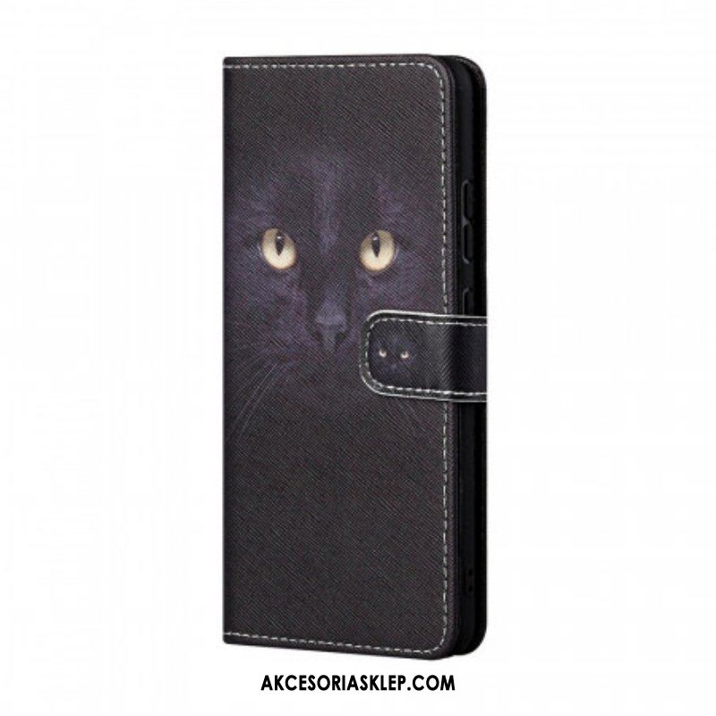 Etui Folio do Samsung Galaxy M23 5G z Łańcuch Stringi Kot