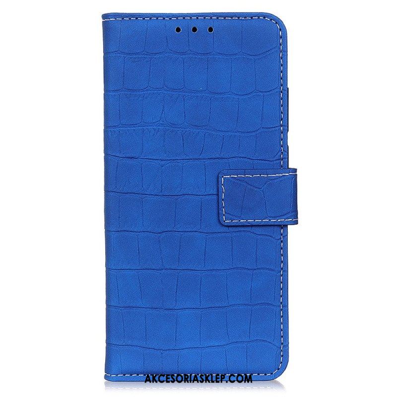 Etui Folio do Samsung Galaxy M33 5G Efekt Skóry Krokodyla