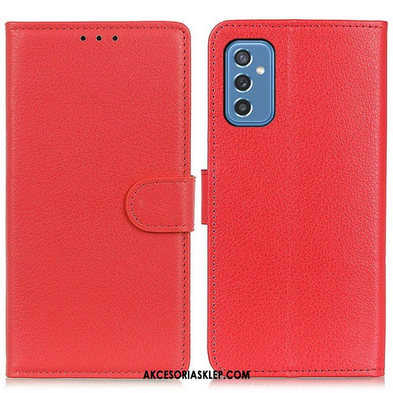 Etui Folio do Samsung Galaxy M52 5G Tekstura Liczi