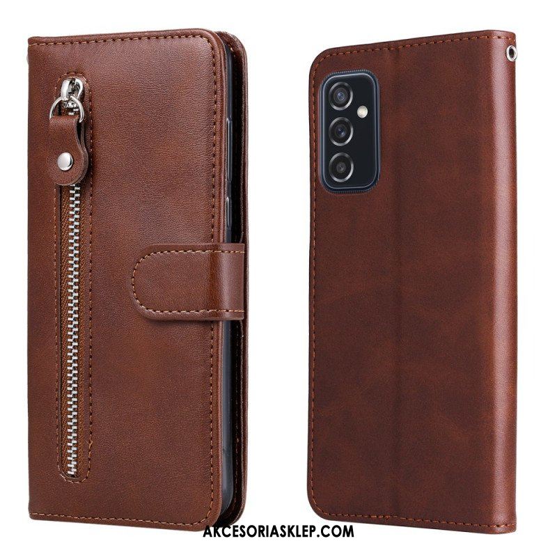 Etui Folio do Samsung Galaxy M52 5G Zamek Błyskawiczny