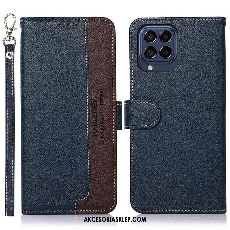 Etui Folio do Samsung Galaxy M53 5G Rfid Khazneh W Stylu Liczi