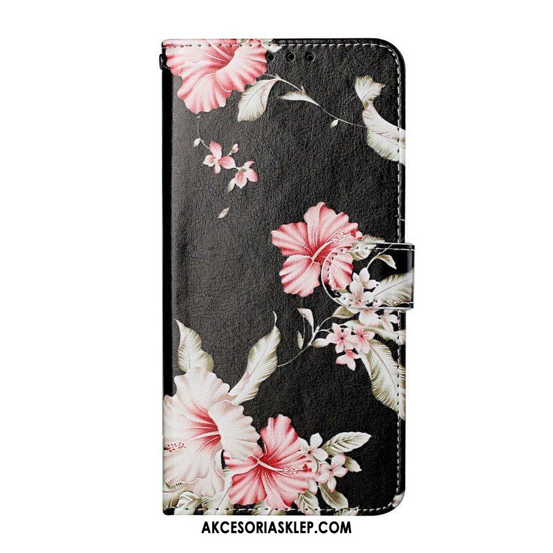 Etui Folio do Samsung Galaxy S21 5G Szalone Kwiaty