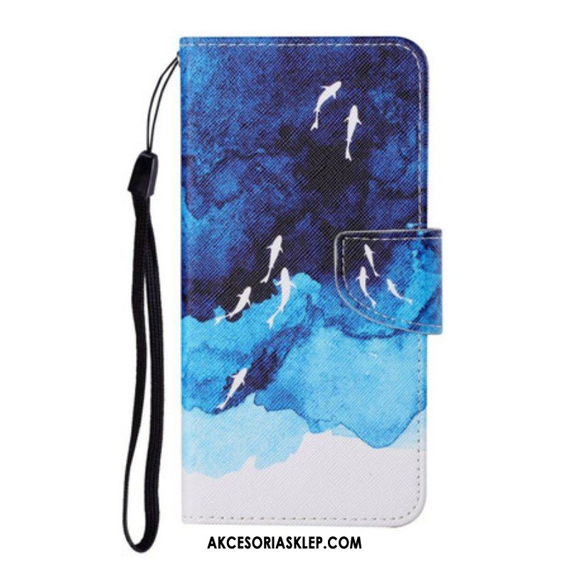 Etui Folio do Samsung Galaxy S21 FE Morze Ze Stringami