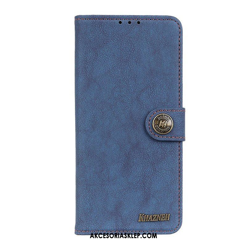 Etui Folio do Samsung Galaxy S21 Plus 5G Khazneh Dwoina Ze Sztucznej Skóry W Stylu Retro