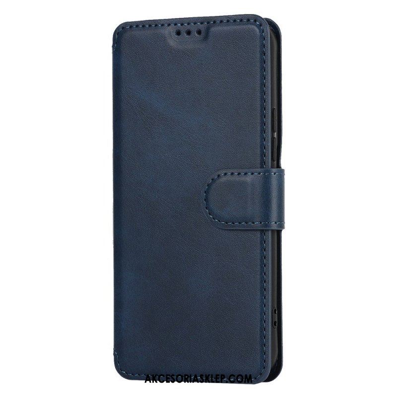 Etui Folio do Samsung Galaxy S22 5G Efekt Matowej Skóry W Stylu Vintage