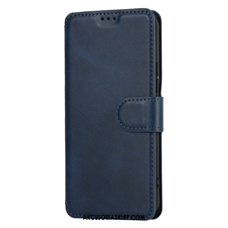 Etui Folio do Samsung Galaxy S22 5G Efekt Matowej Skóry W Stylu Vintage