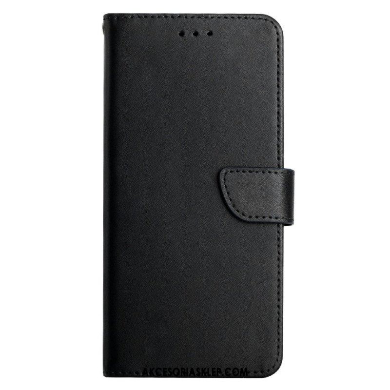 Etui Folio do Samsung Galaxy S22 Plus 5G Prawdziwa Skóra Nappa