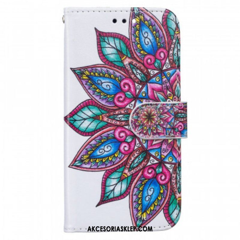 Etui Folio do Samsung Galaxy S22 Plus 5G Rysowane Mandali