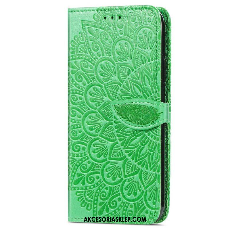 Etui Folio do Samsung Galaxy S22 Ultra 5G Plemienne Liście