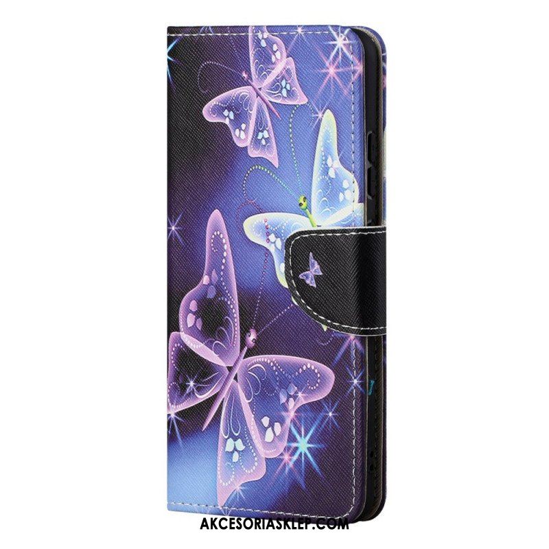 Etui Folio do Samsung Galaxy S22 Ultra 5G Suwerenne Motyle