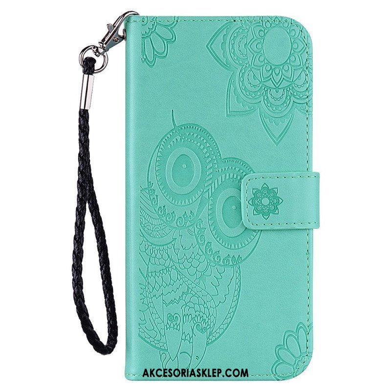 Etui Folio do Samsung Galaxy S23 5G Sowa Mandala I Smycz