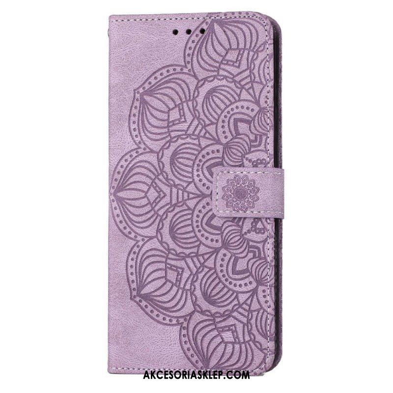 Etui Folio do Samsung Galaxy S23 Plus 5G z Łańcuch Paskowata Mandala