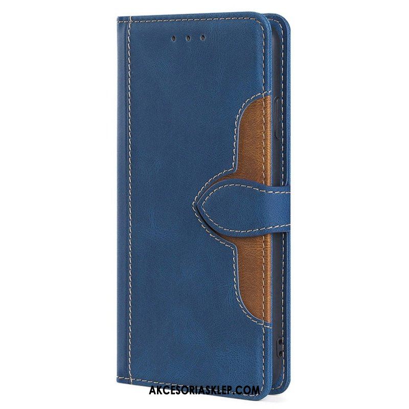 Etui Folio do Samsung Galaxy S23 Ultra 5G Dwukolorowy Kwiatowy