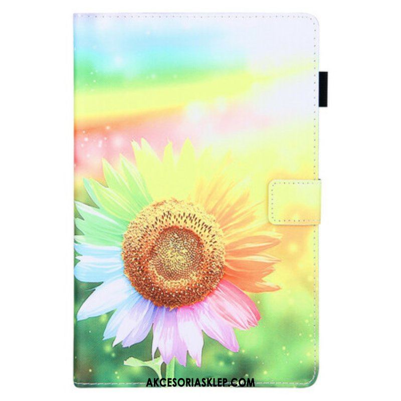 Etui Folio do Samsung Galaxy Tab A7 Lite Kwiaty W Słońcu
