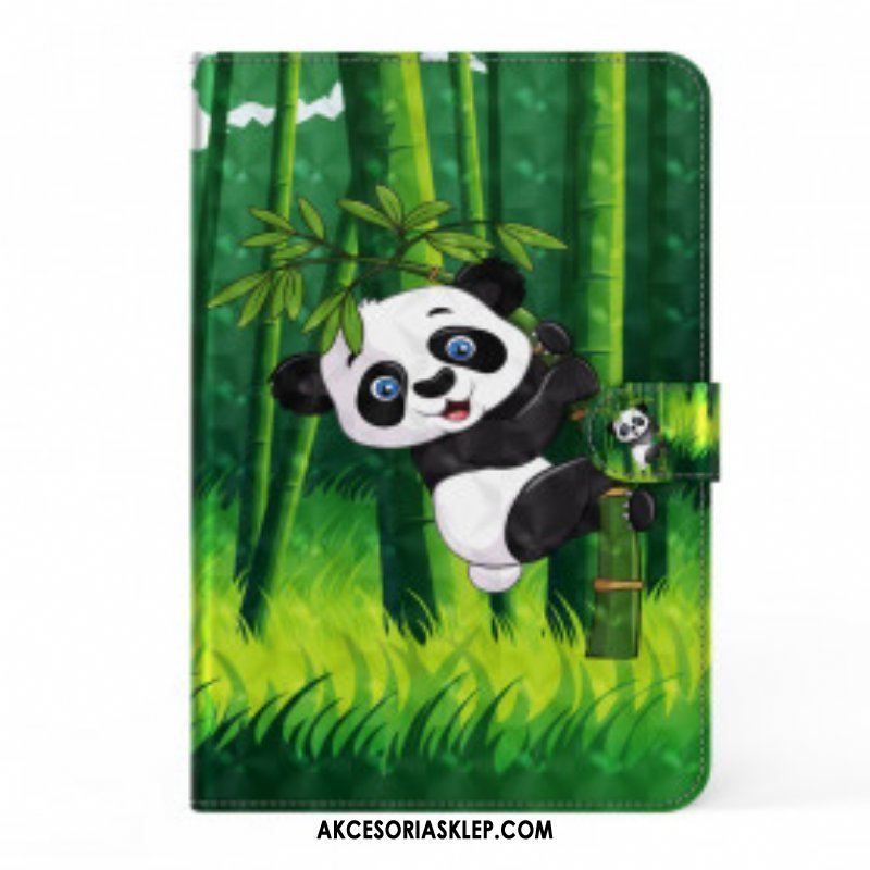 Etui Folio do Samsung Galaxy Tab S8 / Tab S7 Panda Ze Sztucznej Skóry