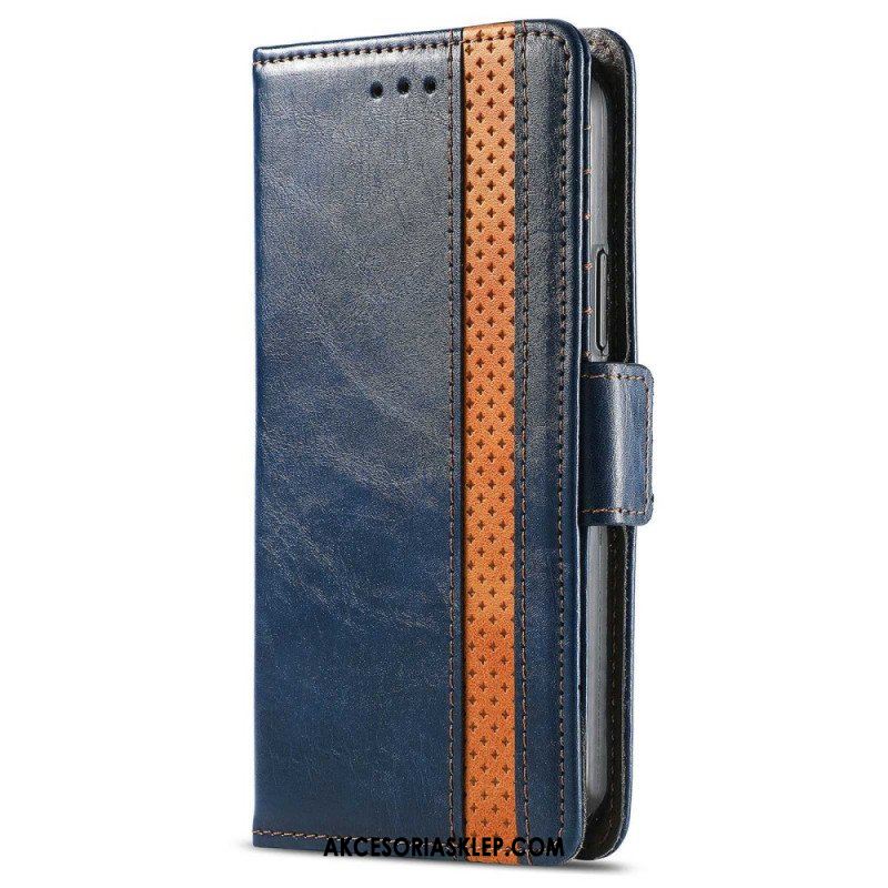 Etui Folio do Sony Xperia 1 IV Dwukolorowe Podwójne Zapięcie