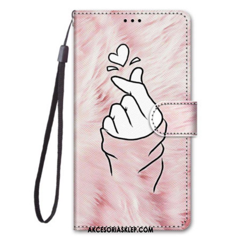 Etui Folio do Sony Xperia 10 IV Serce Palca