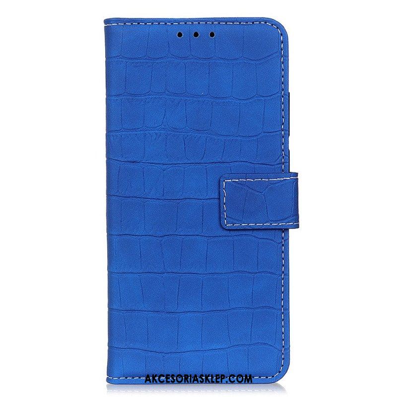 Etui Folio do Sony Xperia 10 IV Styl Skóry Krokodyla