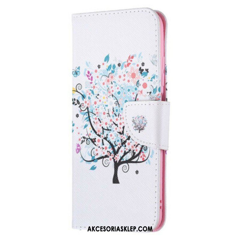 Etui Folio do Xiaomi Redmi Note 10 5G Kwitnące Drzewo