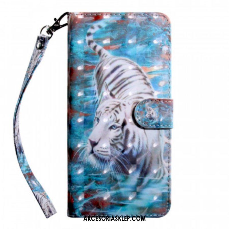 Etui Folio do Xiaomi Redmi Note 11 Pro Plus 5G Tygrys W Wodzie