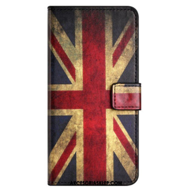 Etui Folio do Xiaomi Redmi Note 12 4G Flaga Angielska