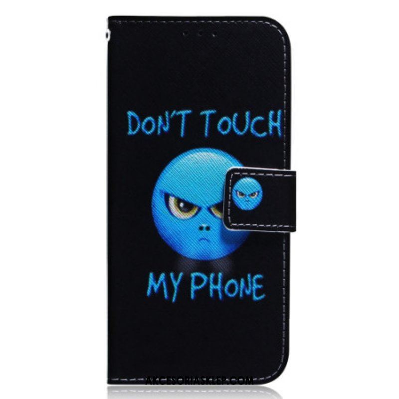 Etui Folio do Xiaomi Redmi Note 12 4G Telefon Z Emotikonami