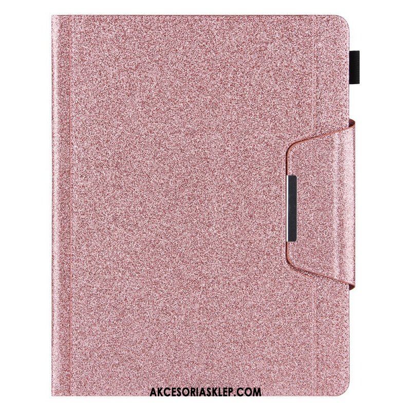 Etui Folio do iPad Pro 12.9" (2022) Srebrne Zapięcie Ze Sztucznej Skóry