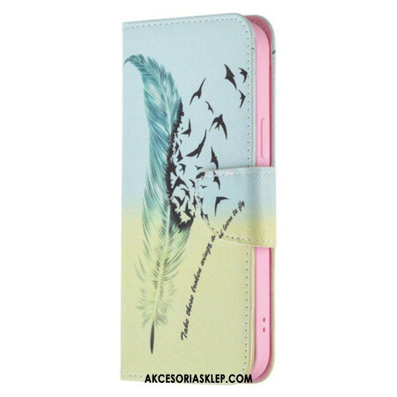 Etui Folio do iPhone 13 Pro Max Uczyć Się Latać