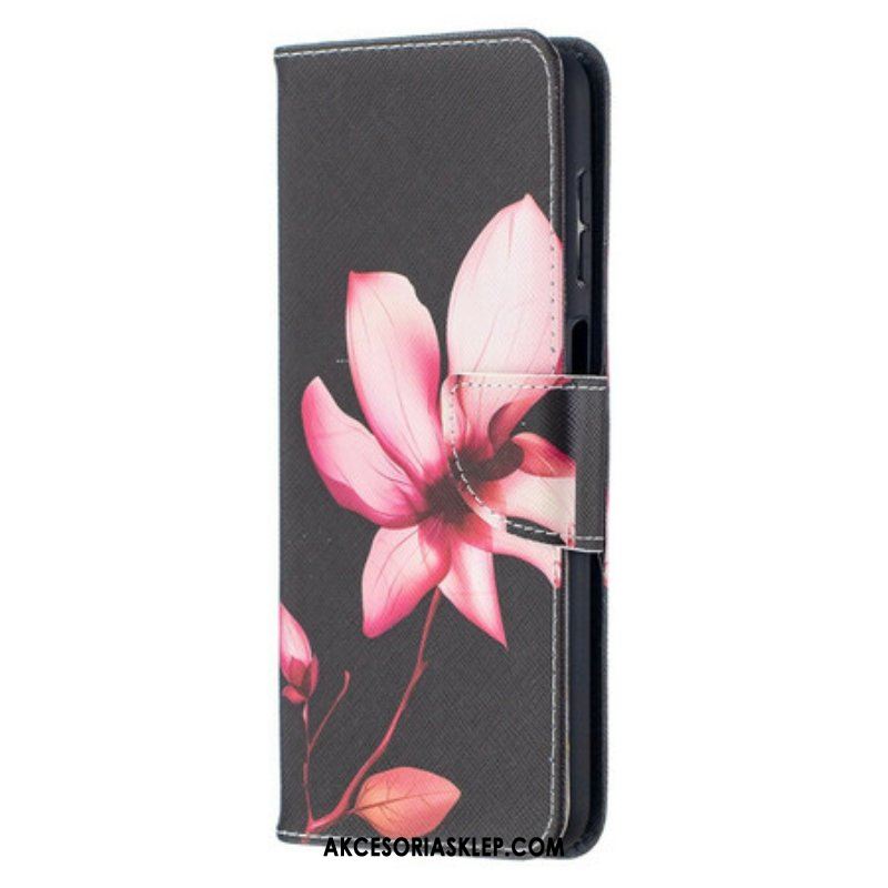 Etui Na Telefon Pokrowce do Samsung Galaxy M12 / A12 Różowy Kwiat