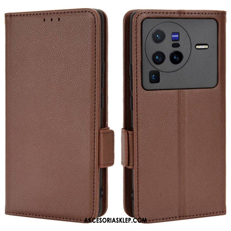 Etui Na Telefon Pokrowce do Vivo X80 Pro Etui Folio Flap Double Nowe Kolory