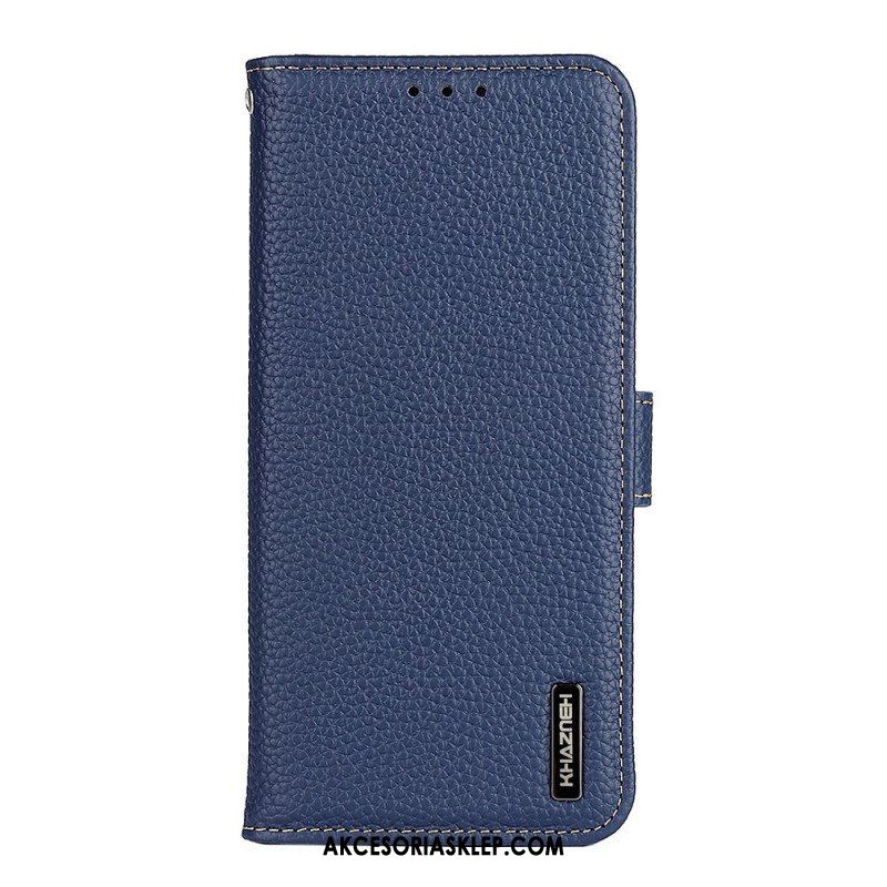 Etui Na Telefon Pokrowce do Xiaomi Redmi Note 11 Pro / 11 Pro 5G Oryginalna Skóra Khazneh Litchi