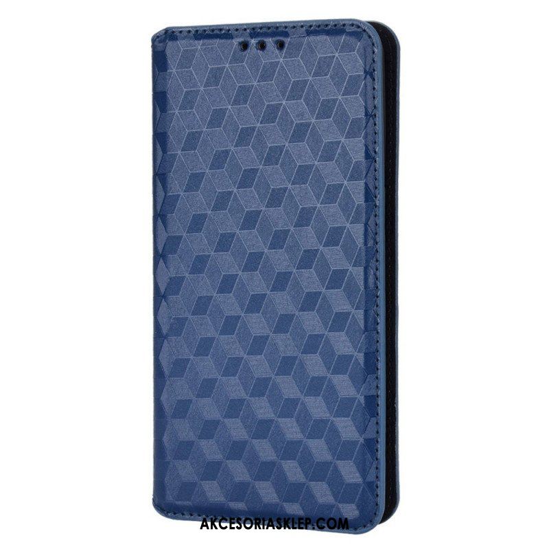 Etui Na Telefon do Oppo Find X5 Pro Etui Folio Efekt Diamentowej Skóry 3d