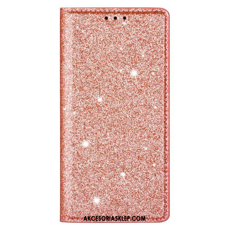 Etui Na Telefon do Samsung Galaxy S22 Plus 5G Etui Folio Cekinowy Styl