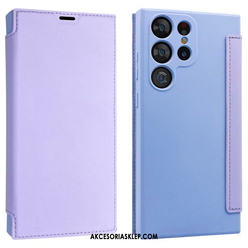 Etui Na Telefon do Samsung Galaxy S23 Ultra 5G Etui Folio Płynny Silikon