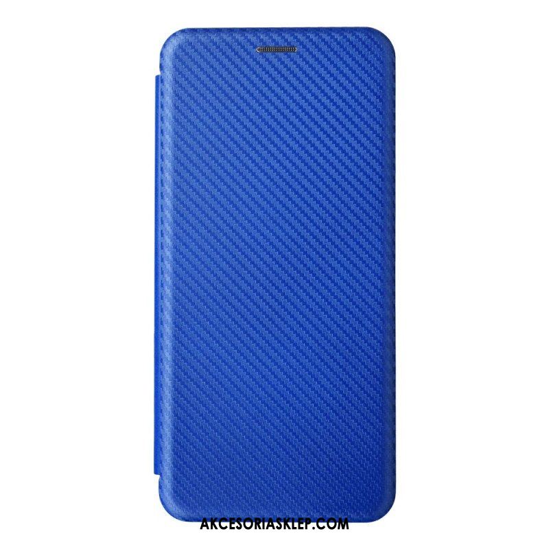 Etui Na Telefon do Vivo Y22s Etui Folio Włókno Węglowe