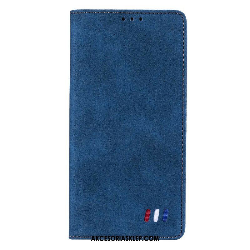 Etui Na Telefon do Xiaomi Redmi Note 10 5G Etui Folio Trójkolorowy Skórzany Styl