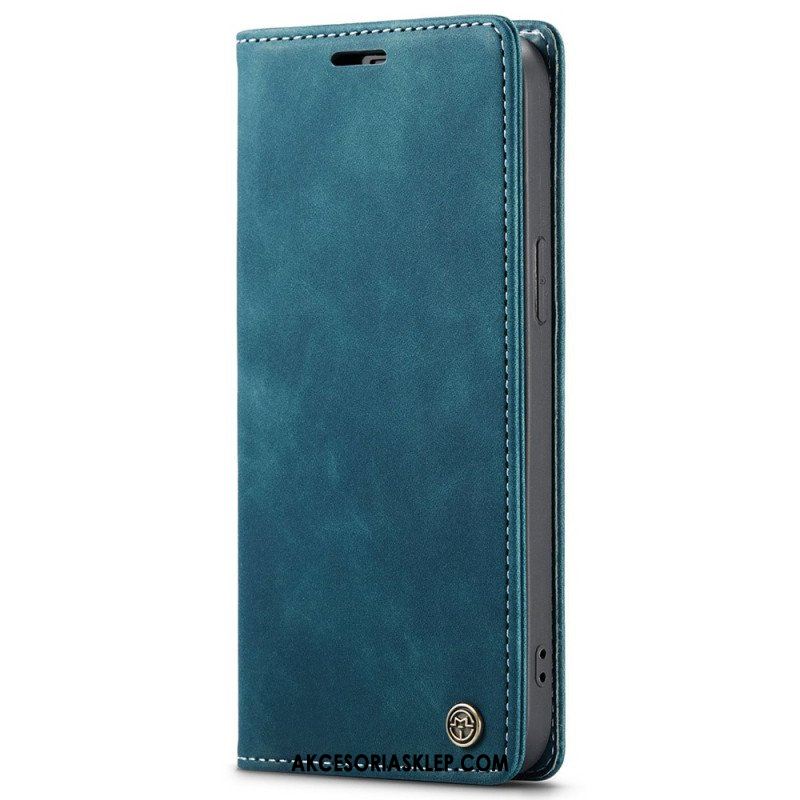 Etui Na Telefon do iPhone 15 Etui Folio Etui Ze Sztucznej Skóry W Stylu Vintage