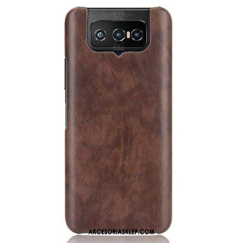 Etui do Asus Zenfone 7 / 7 Pro Efekt Skóry Liczi