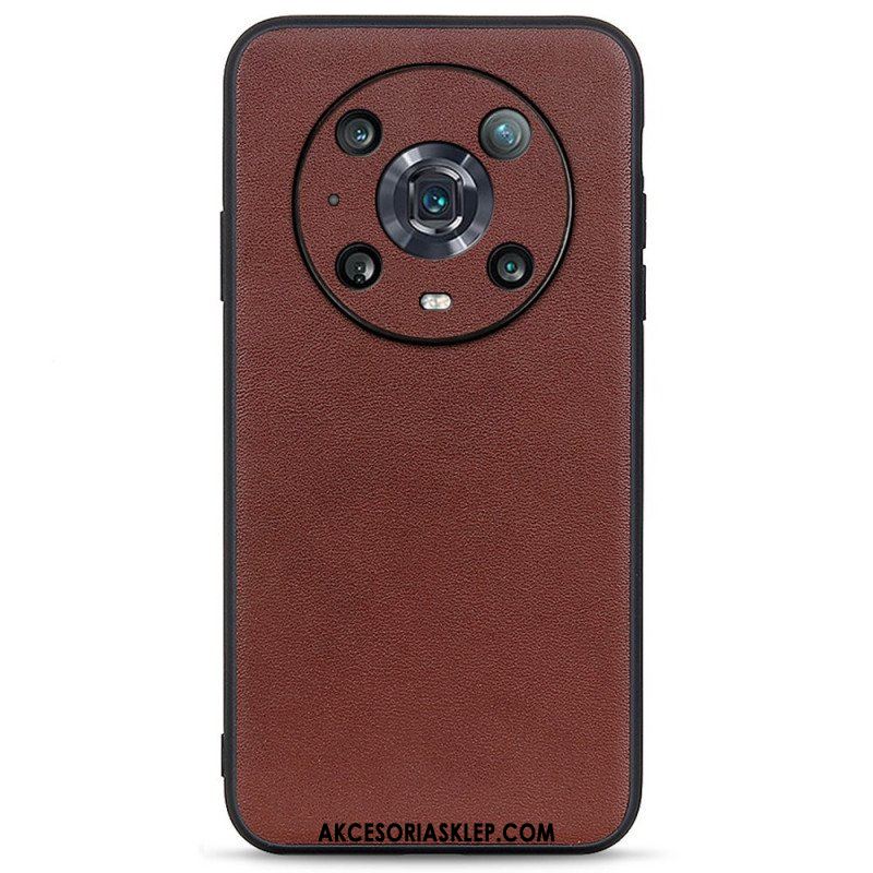 Etui do Honor Magic 4 Pro Prawdziwa Skóra