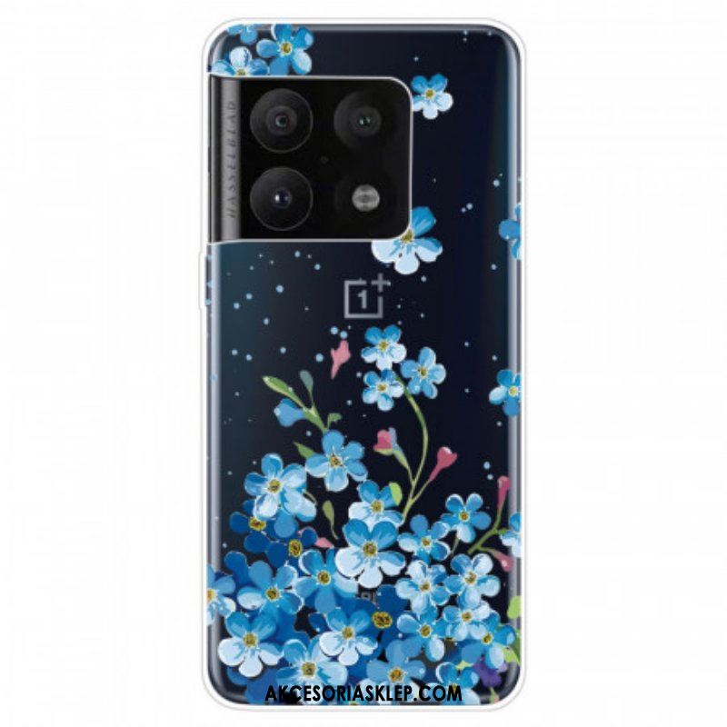 Etui do OnePlus 10 Pro 5G Niebieskie Kwiaty