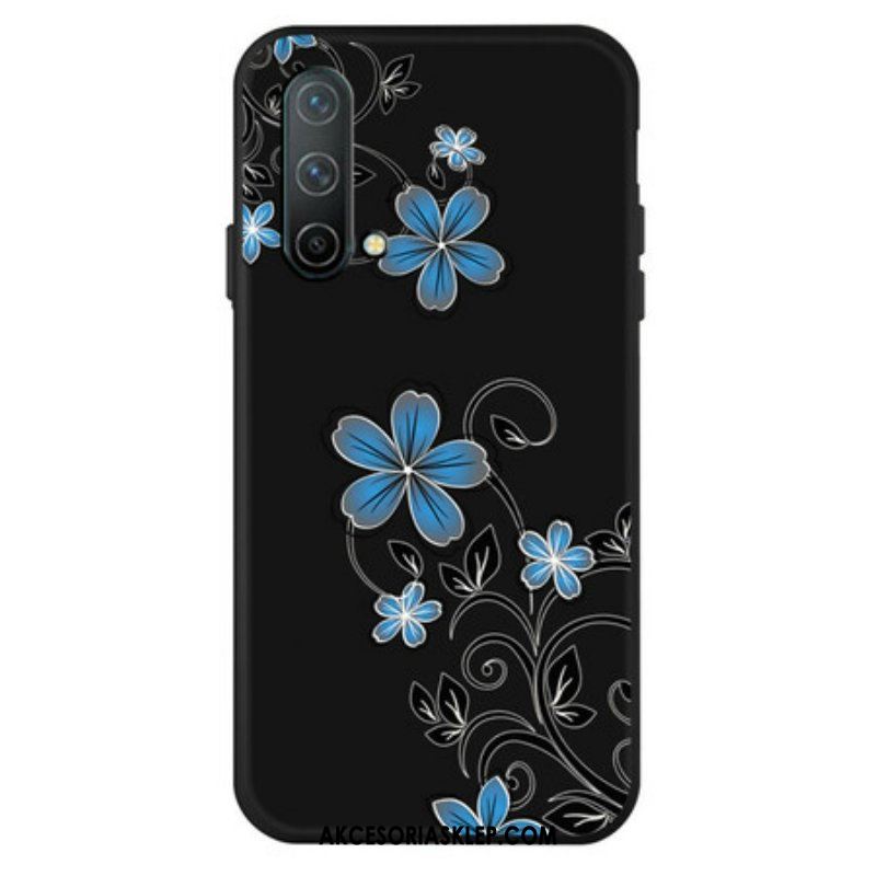 Etui do OnePlus Nord CE 5G Niebieskie Kwiaty
