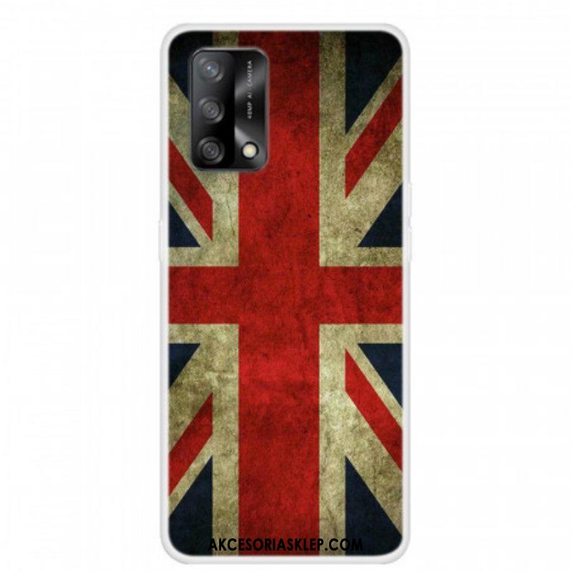 Etui do Oppo A74 4G Flaga Angielska