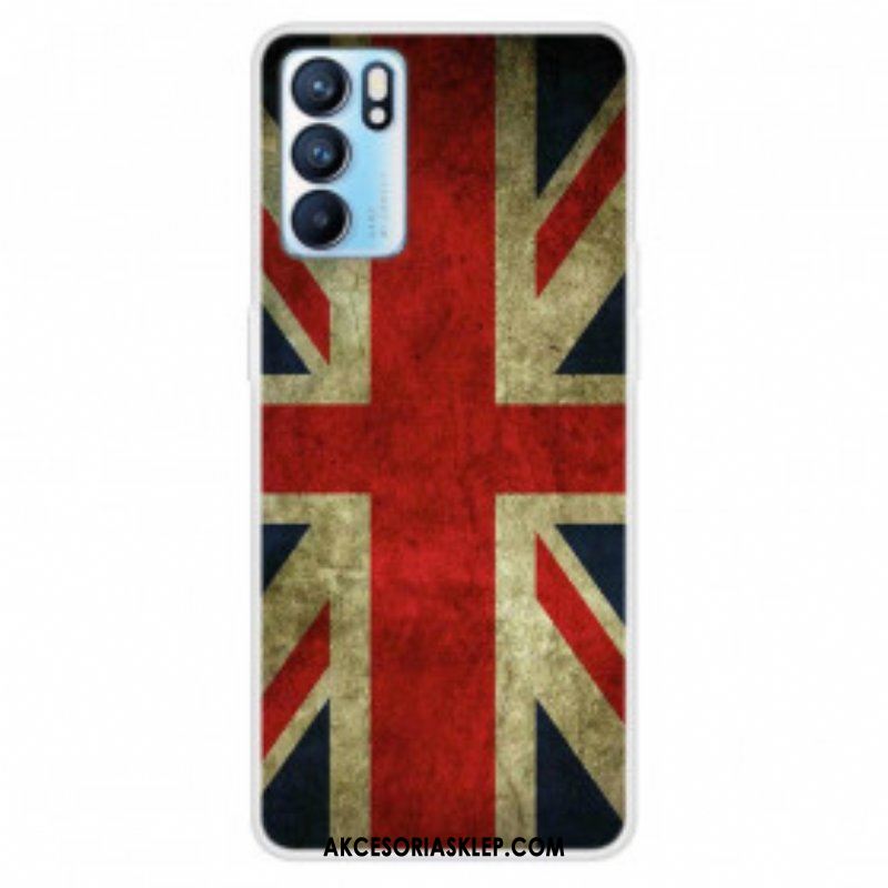 Etui do Oppo Reno 6 5G Flaga Angielska