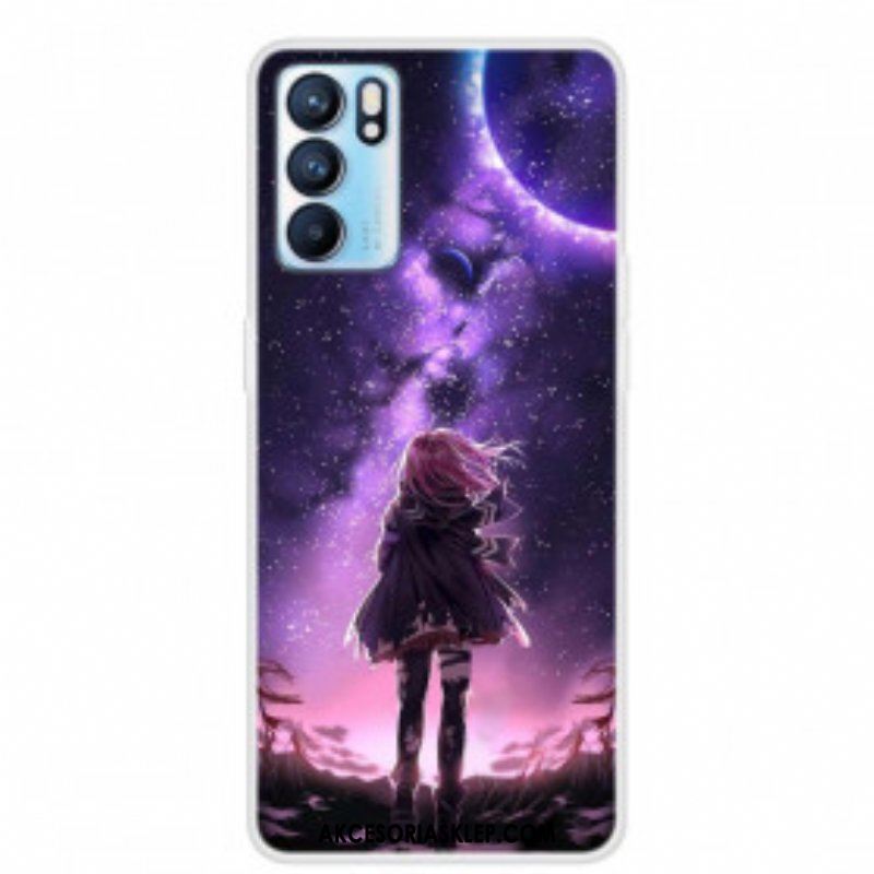 Etui do Oppo Reno 6 5G Magiczna Pełnia Księżyca