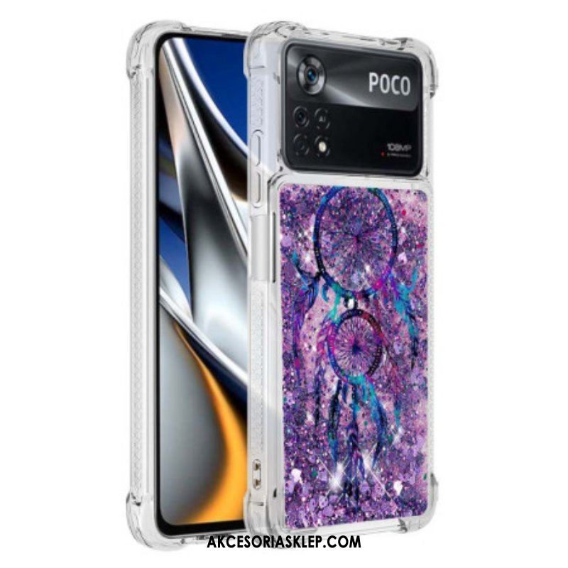 Etui do Poco X4 Pro 5G Cekinowy Łapacz Snów