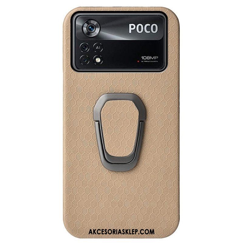 Etui do Poco X4 Pro 5G Tekstura Plastra Miodu Ze Wsparciem